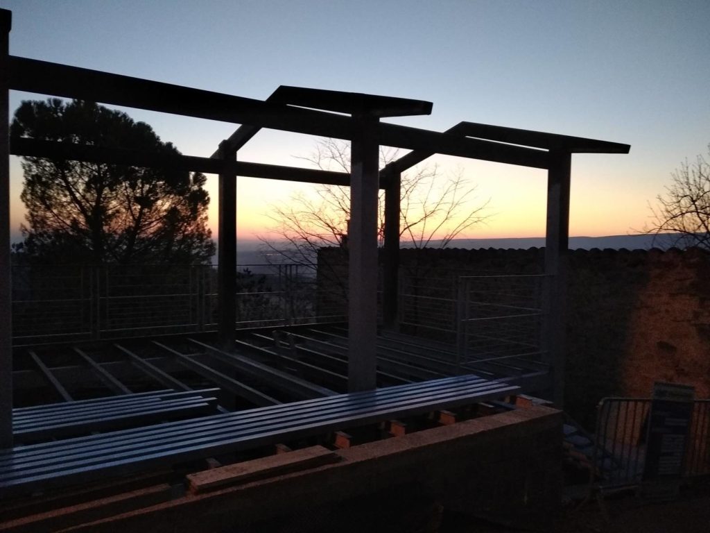 Terrasse métal et bois