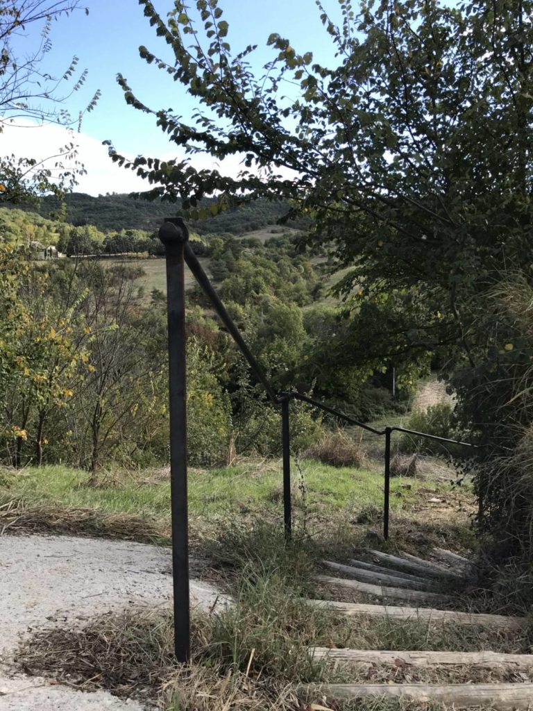 Rampe de jardin en fer forgé